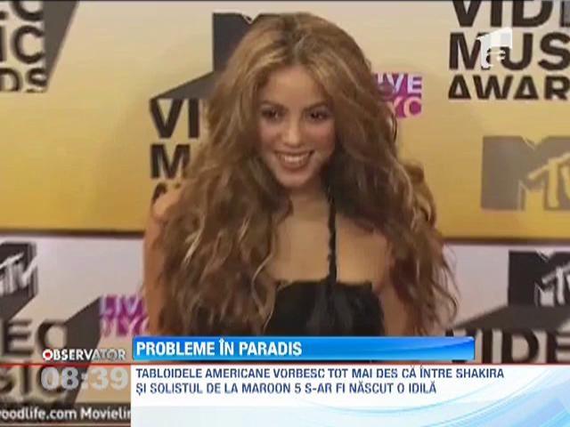 Shakira si Pique, la un pas de despartire! Artista ar fi indragostita de Adam Levine