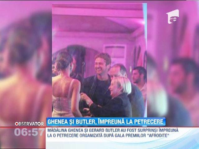 Madalina Ghenea si Gerard Butler, impreuna la o petrecere