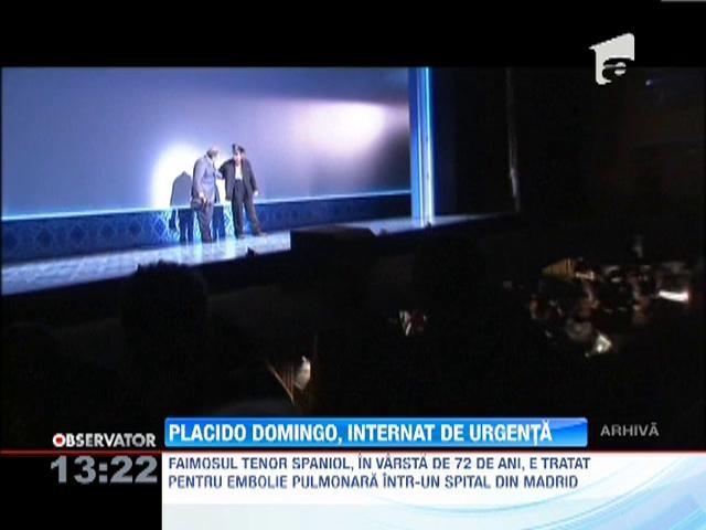 Faimosul tenor Placido Domingo, internat de urgenta