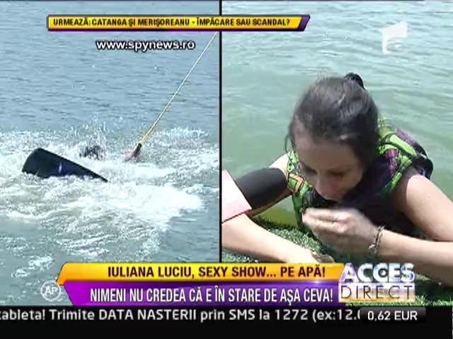 Iuliana Luciu, show sexy pe apa! 