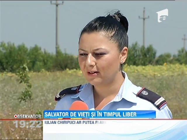 Un pompier, aflat in timpul sau liber, i-a salvat viata unui bulgar ce tranzita Romania