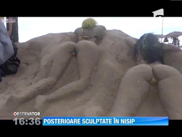 Posterioare sculptate in nisip