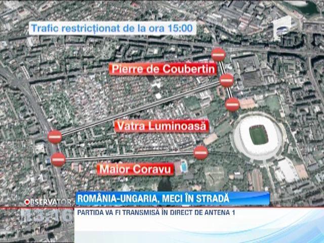 Restrictii de trafic la meciul Romania-Ungaria