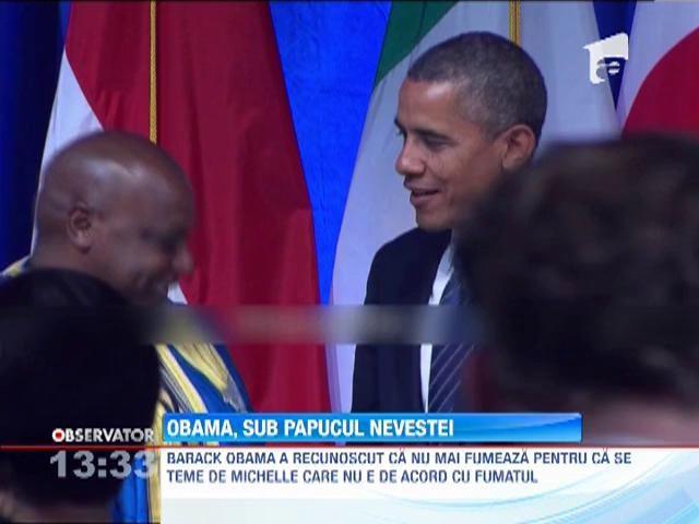 VIDEO! Obama a recunoscut ca ii e frica de sotia sa