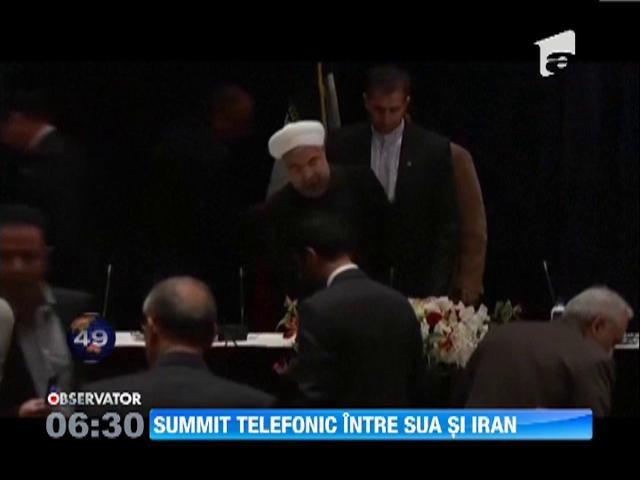 Barack Obama a vorbit, la telefon, cu presedintele iranian Hassan Rouhan