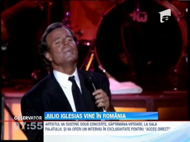 Julio Iglesias, din nou, in Romania! Artistul va sustine doua concerte la Sala Palatului