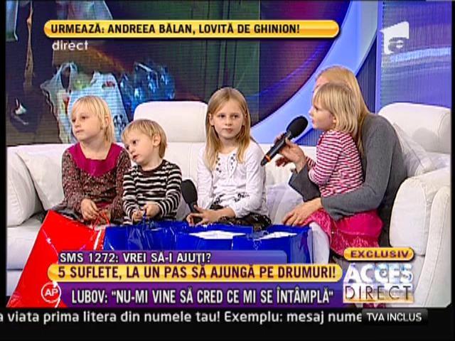 Cei patru îngeri blonzi, alături de mama lor, au acum o casă a lor: Daniel Buzdugan, Cătălin Botezatu şi Gabi Firea le-au sărit în ajutor
