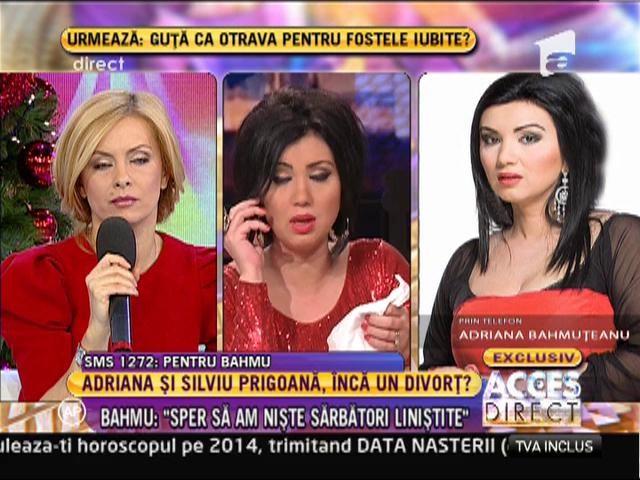 Adriana Bahmuțeanu și Silviu Prigoană se pregătesc pentru un nou divorț? Cei doi și-au aruncat replici acide la Acces Direct