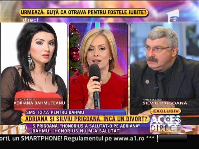 Adriana Bahmuțeanu și Silviu Prigoană se pregătesc pentru un nou divorț? Cei doi și-au aruncat replici acide la Acces Direct