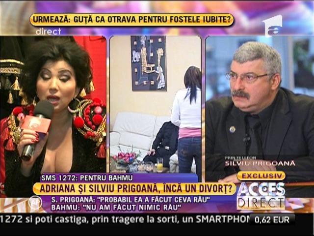 Adriana Bahmuțeanu și Silviu Prigoană se pregătesc pentru un nou divorț? Cei doi și-au aruncat replici acide la Acces Direct