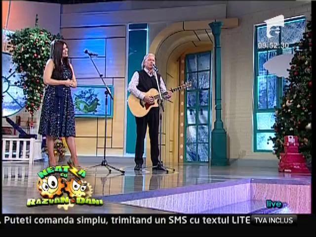 Paula Seling și Ducu Bertzi au colindat la ”Neatza”