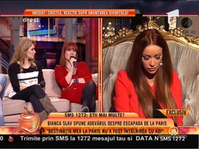 EXCLUSIV: Bianca a dat cărţile pe faţă! 