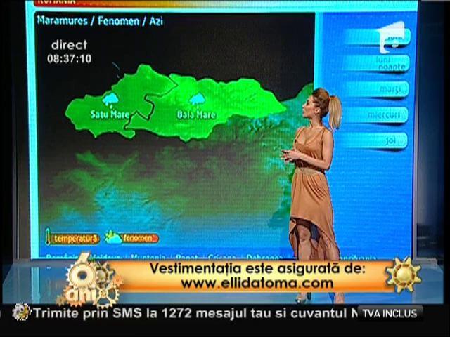 Vremea cu Flavia Mihășan: ”Soarele va străluci timid în toată țara, însă, în nord, va ploua!”