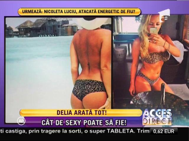 Cât de sexy poate să fie! Delia, cadou pentru fani... din vacanță!