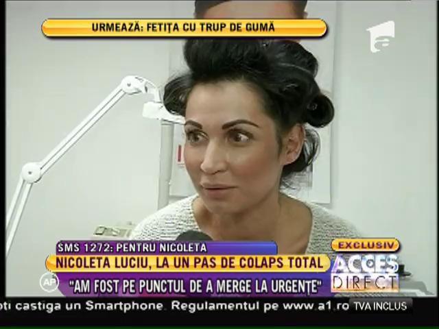 Nicoleta Luciu a leșinat din cauza dietei drastice pe care o ține