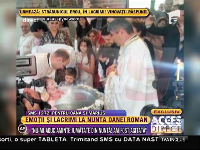 EXCLUSIV! Emoții și lacrimi, la nunta Oanei Roman: ”Tata mi-a spus că a vrut neapărat să mă vadă mireasă”