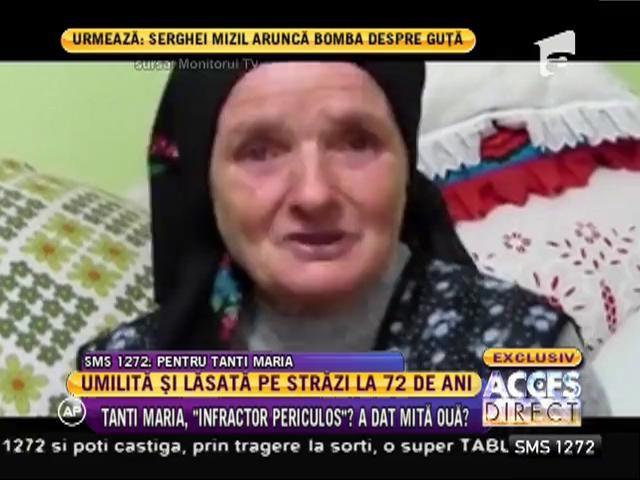 O bătrână de 72 de ani, săltată de mascați și dusă la DNA: Femeia și-a povestit drama la ”Acces Direct”