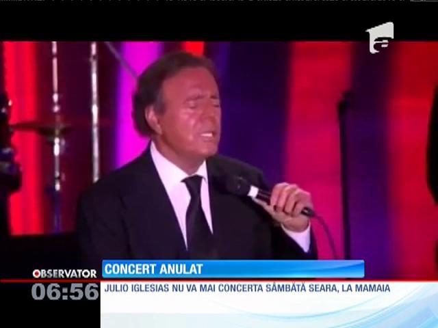 Julio Iglesias şi-a anulat concertul de la Mamaia