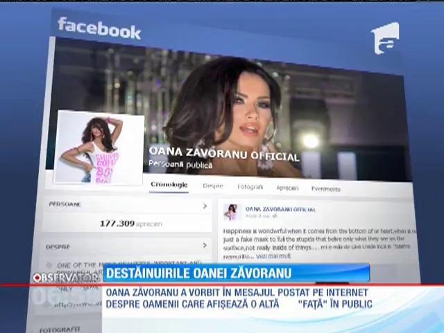 Mesajul Oanei Zăvoranu în ziua nunţii lui Pepe: Vedeta s-a destăinuit pe Facebook!