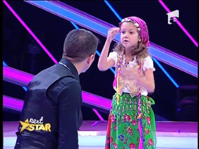 Irina Gherasim, micuța actriță de la Next Star! A jucat alături de juratul TCDU, Aurelian Temișan
