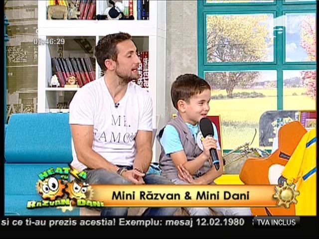 Aşa cevaaa…Rar ai ocazia să vezi! Cum arată mini-sosiile lui Răzvan şi Dani de astăzi!