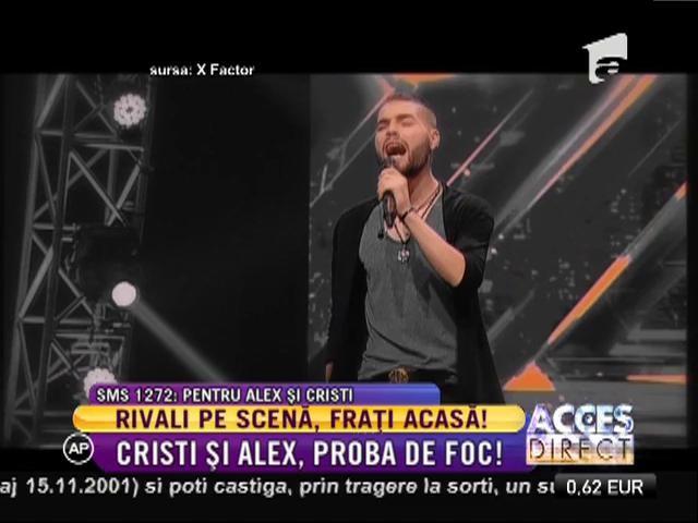 Cristi și Alex, rivali pe scena X Factor şi fraţi în viaţa de zi cu zi