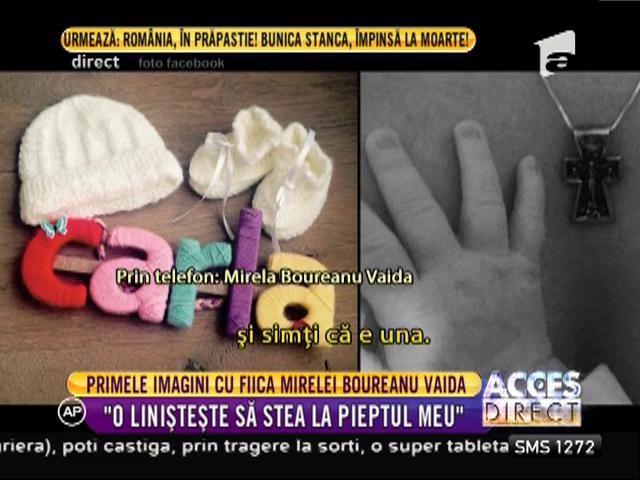 Mirela Boureanu Vaida, prima dată la tv după ce a făcut publică imaginea cu fetiţa sa