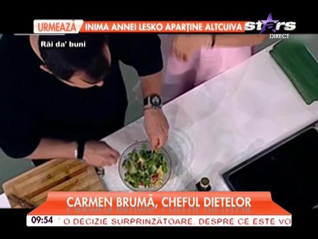 Carmen Brumă, o maestră a dietelor! Vedeta a gătit, în direct, gustarea pe care o mănâncă seara!