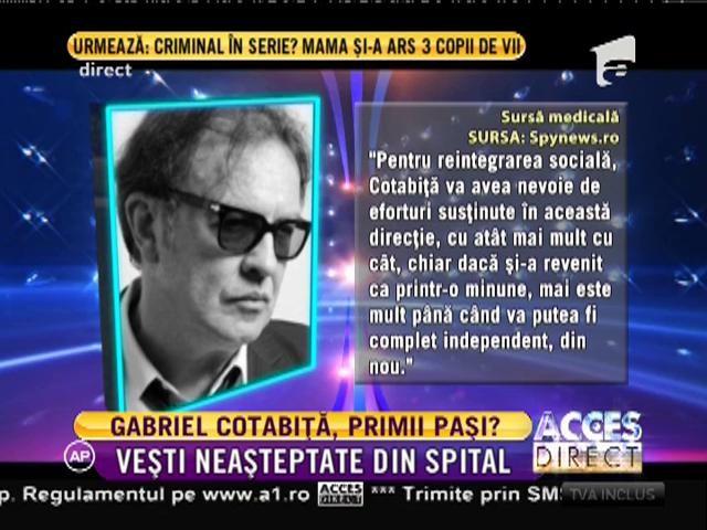 Veste ȘOCANTĂ de ultimă oră! Când toți credeau că Gabriel Cotabiță este bine...s-a ÎNTÂMPLAT ceva IMPREVIZIBIL!