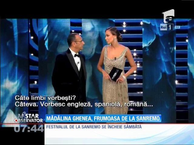 Apariție memorabilă pe scena Festivalului de la Sanremo! Mădălina Ghenea, râvnită toate starurile de la Hollywood, a cucerit publicul!