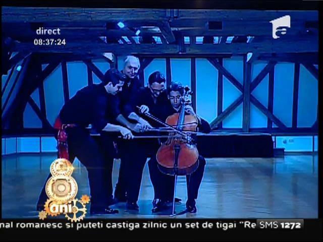 Spectacol absolut la Neatza: patru oameni cântă la un singur violoncel!