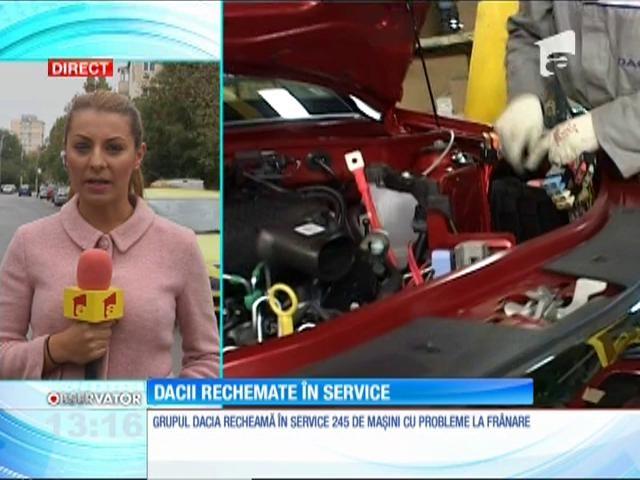 Grupul Dacia recheamă în service 245 de maşini cu probleme de frânare