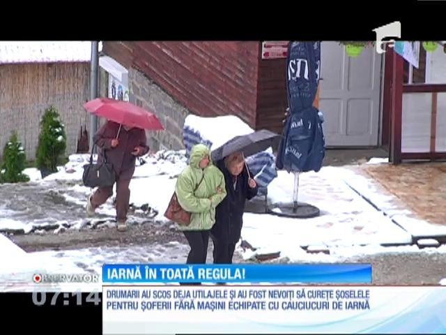 Iarna oferă un peisaj uimitor în mai multe zone din țară! Ninge ca-n poveşti de două zile