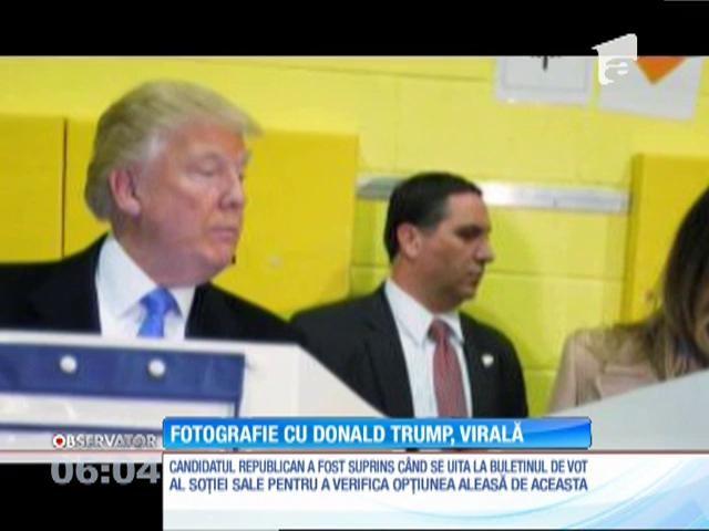 ALEGERI ÎN SUA. O fotografie cu Donald Trump la secţia de vot a devenit virală