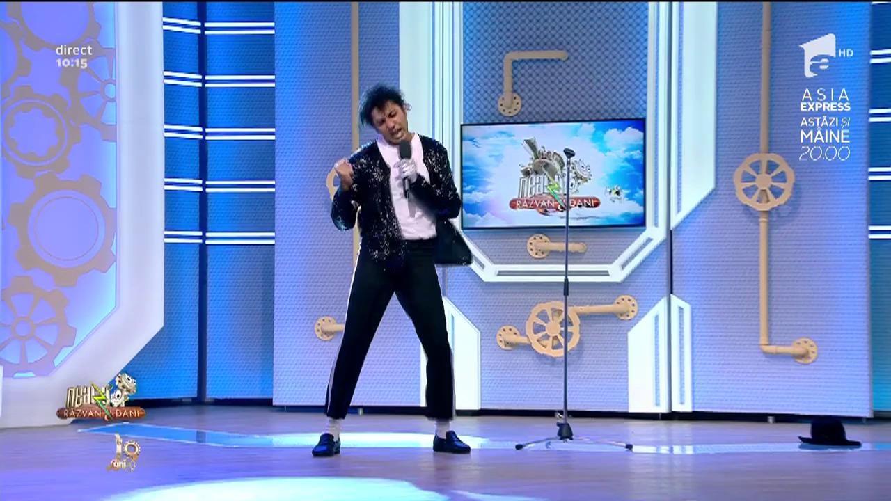 Florin Baicu, sosia lui Michael Jackson, show total în platoul 