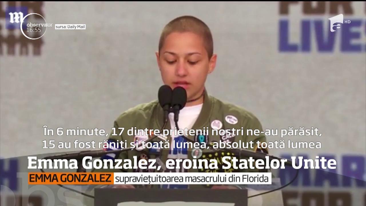 Discursul care face înconjurul lumii.  Noua eroină a Statelor Unite are 18 ani şi a supravieţuit masacrului din Florida: 