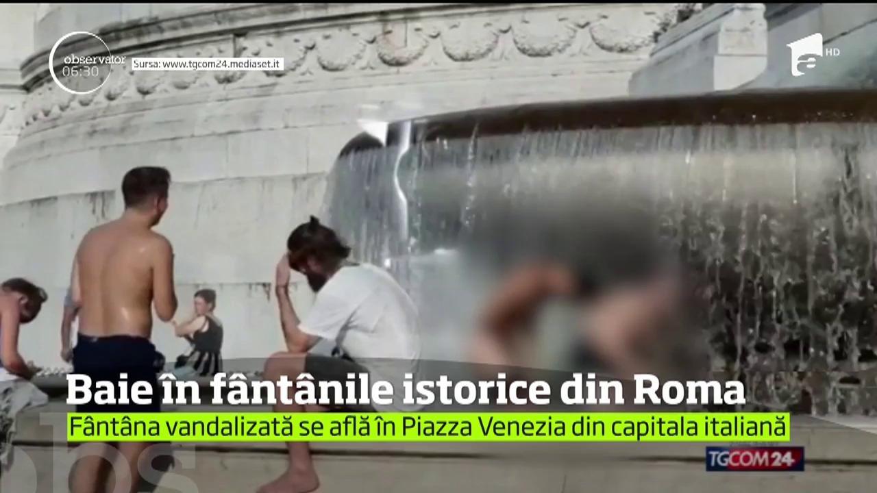 Video VIRAL! Au renunţat la inhibiţii, şi-au dat lenjeria jos şi... Cum au fost surprinşi doi tineri în Fontana di Trevi din Roma