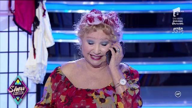 Inegalabila doamnă a teatrului românesc, Rodica Popescu Bitănescu, dă startul distracției la petrecerea ,,Show si-așa