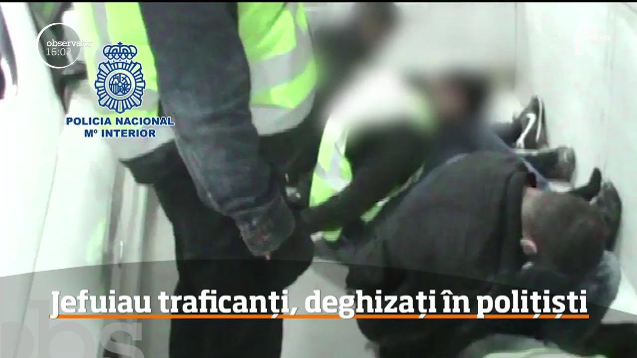 Haiduci români în Spania. Se deghizau în polițiști și jefuiau traficanți de droguri în toată Spania: S-au auzit împușcături!