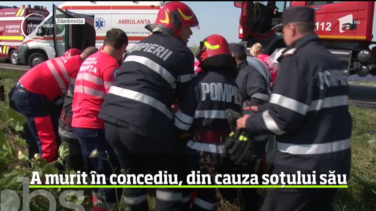Au murit pe rând, sub ochii pompierilor! Accident cumplit petrecut în județul Dâmbovița (VIDEO)