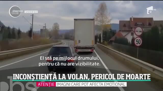 Șofer din Suceava, filmat când face o depășire horror! Ce a urmat | VIDEO