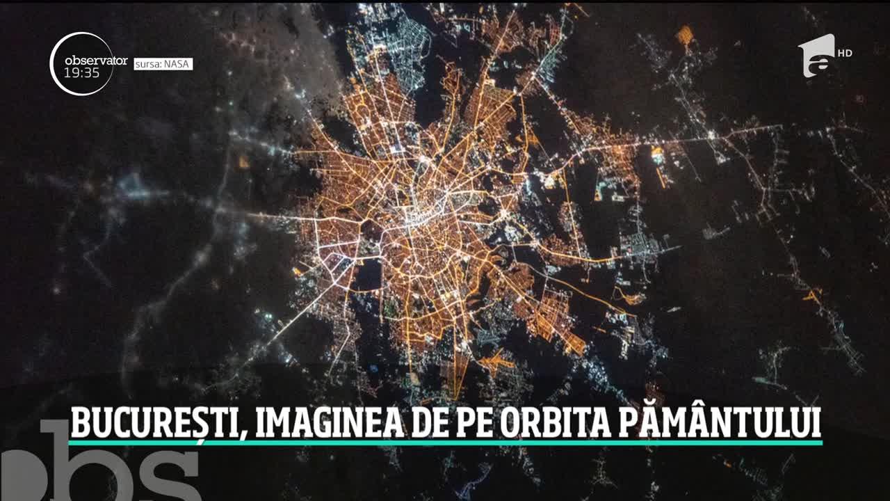 Cum arată Bucureștiul văzut din Stația Spațială Internațională! Peste 10.000 de români au văzut fotografia
