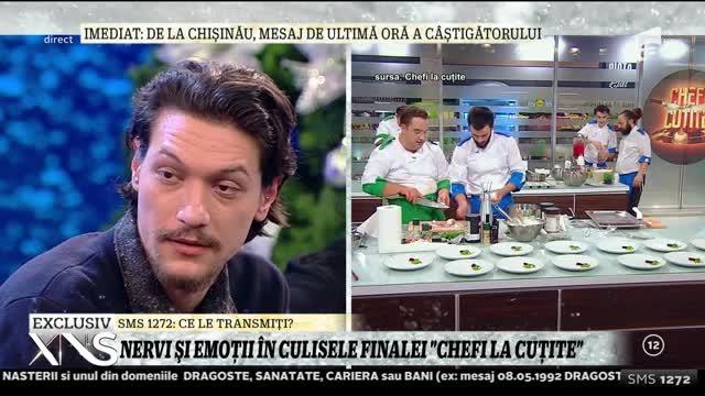 VIDEO/ Alex Popa, din culisele finalei Chefi la cuţite: „Dacă ar fi fost să câştig aş fi vrut să o fac cu stilul meu de a găti!