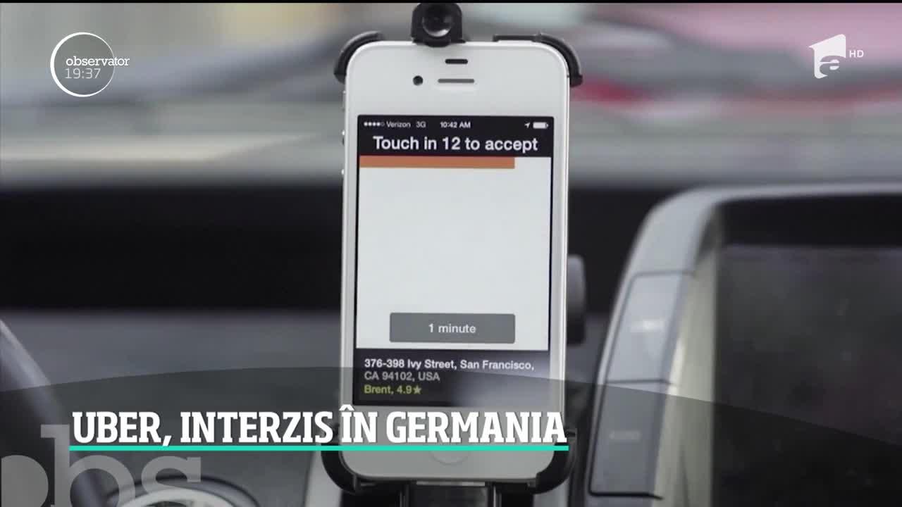 Uber, interzis în Germania pe motiv că încalcă legea