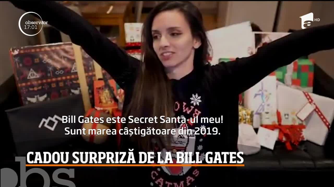 O tânără din Statele Unite a primit cadou de Secret Santa chiar de la Bill Gates. Ce i-a adus Moș Crăciun