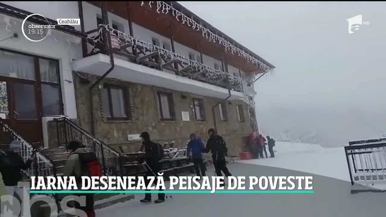 Iarna și-a intrat în drepturi în Bucovina. Cum se distrează turiștii aflați în vacanță