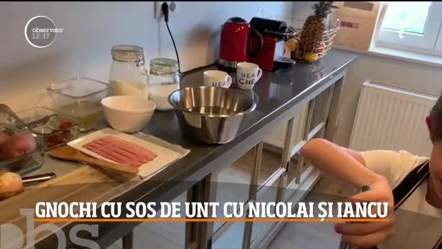 Chef Nicolai Tand și Iancu ne învață cum se prepară Rețeta Gnocchi cu sos de spanac și bacon