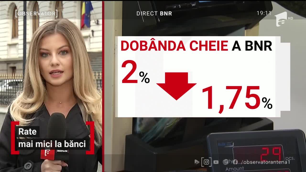 Veste excelentă pentru românii care au credite în lei la bănci. Rate mai mici în lunile următoare