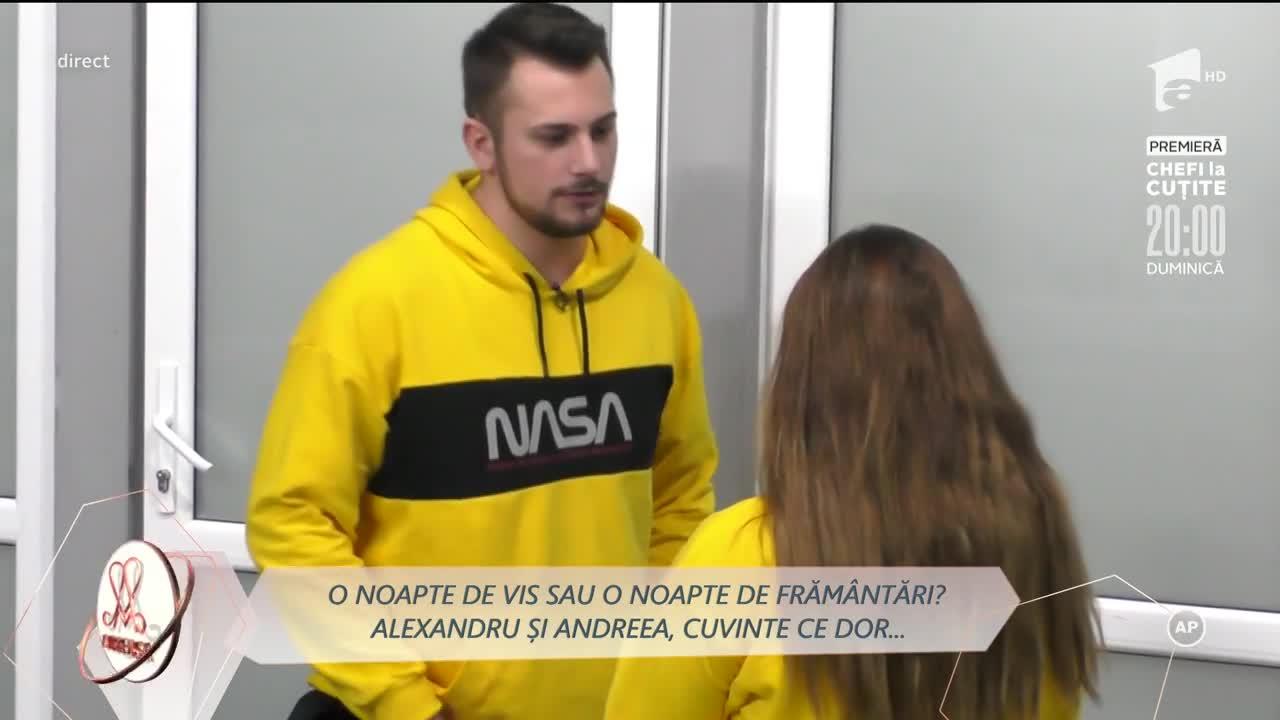 Mireasa 2020, sezon 2. Alexandru și Andreea, ceartă cu lacrimi și țipete: ”Ți-am lăsat inelul”