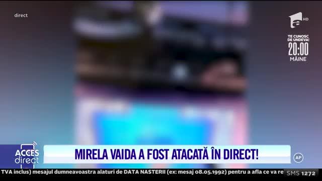 Mirela Vaida, asistată de psiholog în direct, după ce a fost atacată de o femeie în platoul Acces Direct